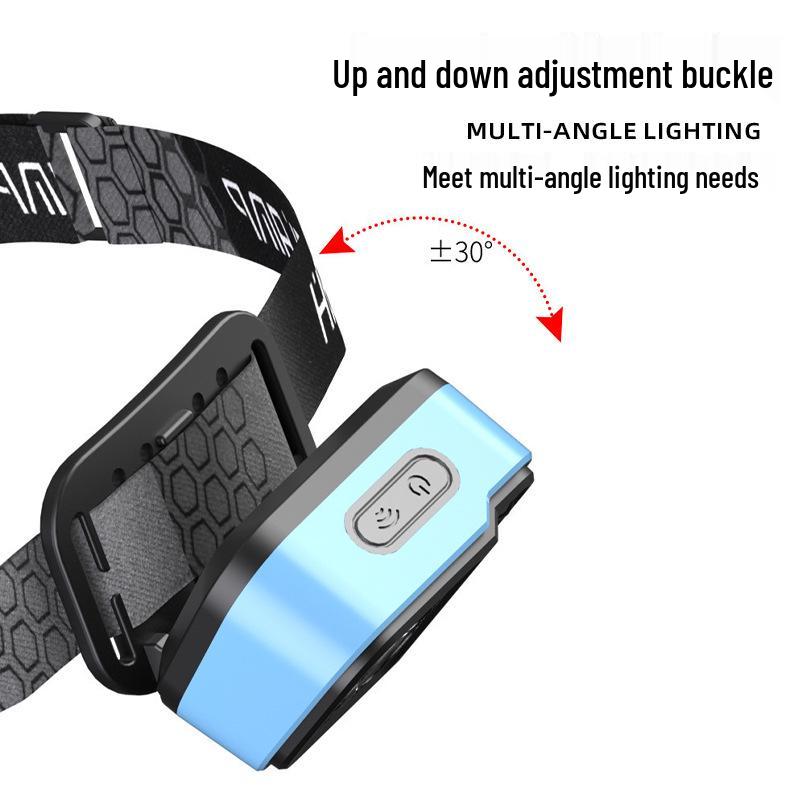 High Lumen LED Headlamp for Climbing & Fishing - Long Battery Life, Strong Light, Motion Sensor.