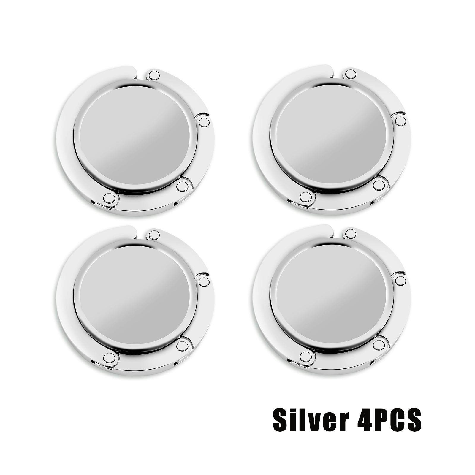 

4Pcs Student Desktop School Bag Hanger Folding Hook Holder Fashion Bag Holder Handbag Hanger Portable Key Hook Table Bag Holders