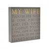 Thoughts of You Memorial Square Plaque - Wife