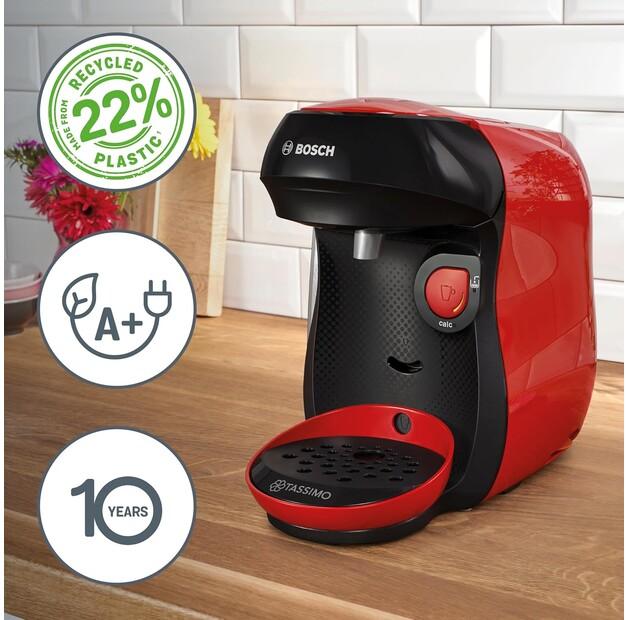 Capsule Coffee Machine Bosch TAS103E Tassimo Happy Friendly