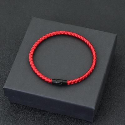 Bracciale in Corda Keel Grado A - Bracciale Rosso Fortunato per Coppie per Attirare Ricchezza e Prosperità - Bracciale Magnetico