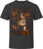 Miniature American Shepherd Drinking Beer At the Bar T Shirt