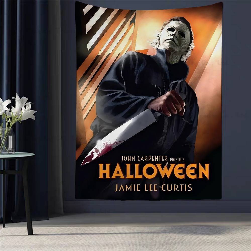Classic Horror Movie Characters Michael Myers Halloween DIY Wall Tapestry Art Science Fiction Room Home Decor Wall Art Decor