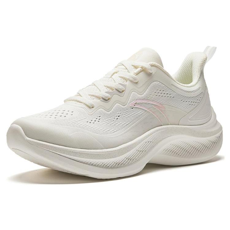 Anta Cushioning Lightweight Low Top Training Running Shoes Women's Ecru