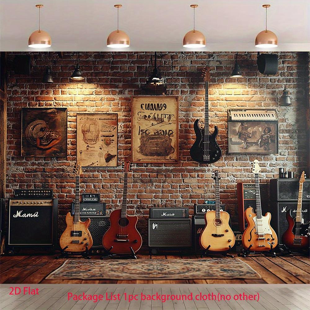 2D plane 2D plane product 1 piece - Guitar amplifier symphony room scene - Party birthday anniversary