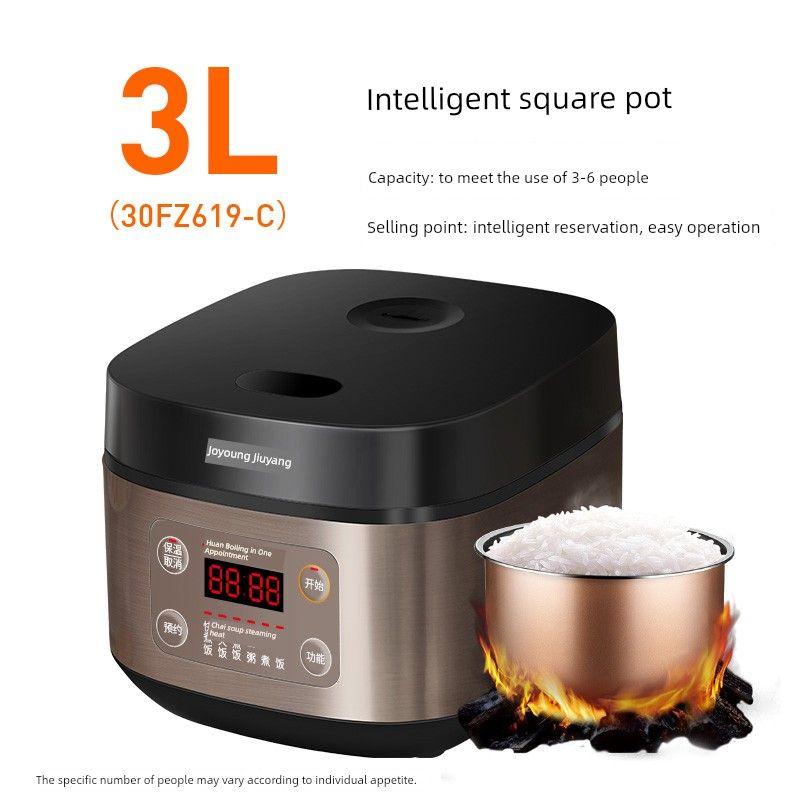 

Рисоварка Jiuyang для дома 4 л Л Многофункциональная интеллектуальная рисоварка 3-4 человека 5 Официальные подлинные продукты 6 Большая вместимость Deep chestnut brown