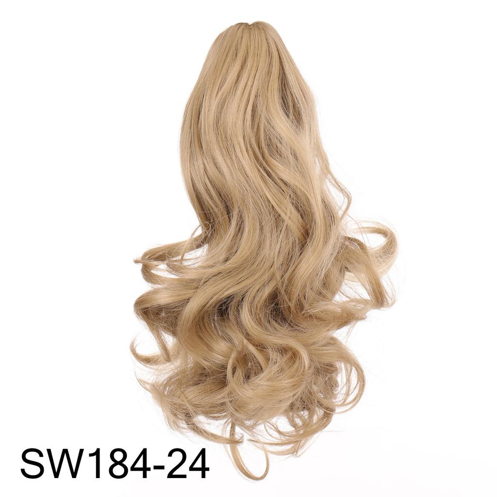 Bybrana Beauty Long Hair Bun Wig PonyTail Matte High Temperature Silk Fiber Claw Clip