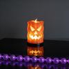 Halloween Pumpkin LED Candle Flameless Tabletop Decor for Home Party and Holiday