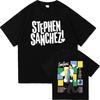 T-shirt Logo Cœur Exclamation Conception Stephen Sanchez Imprimé T-shirts Col Rond Manches Courtes Coton T-shirts Femme Graphique Merch