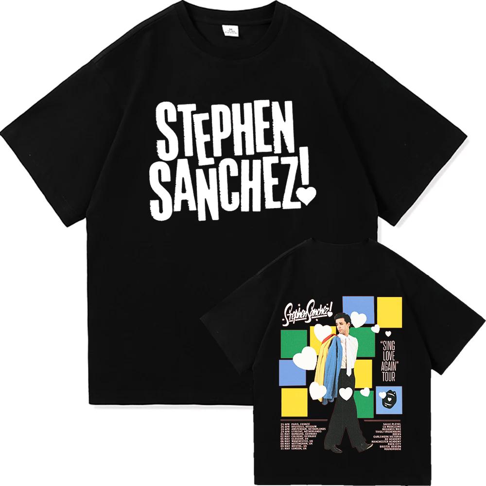 

Exclamation Heart Logo T-Shirt Singer Stephen Sanchez Design Print Tshirts O-neck Short Sleeve Cotton Female Tees Graphic Mer... S разноцветный