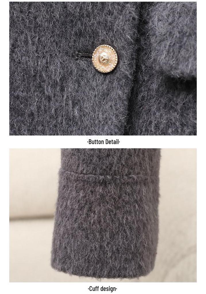 2026 Damen Kurzmantel aus Wollmischung im koreanischen Stil