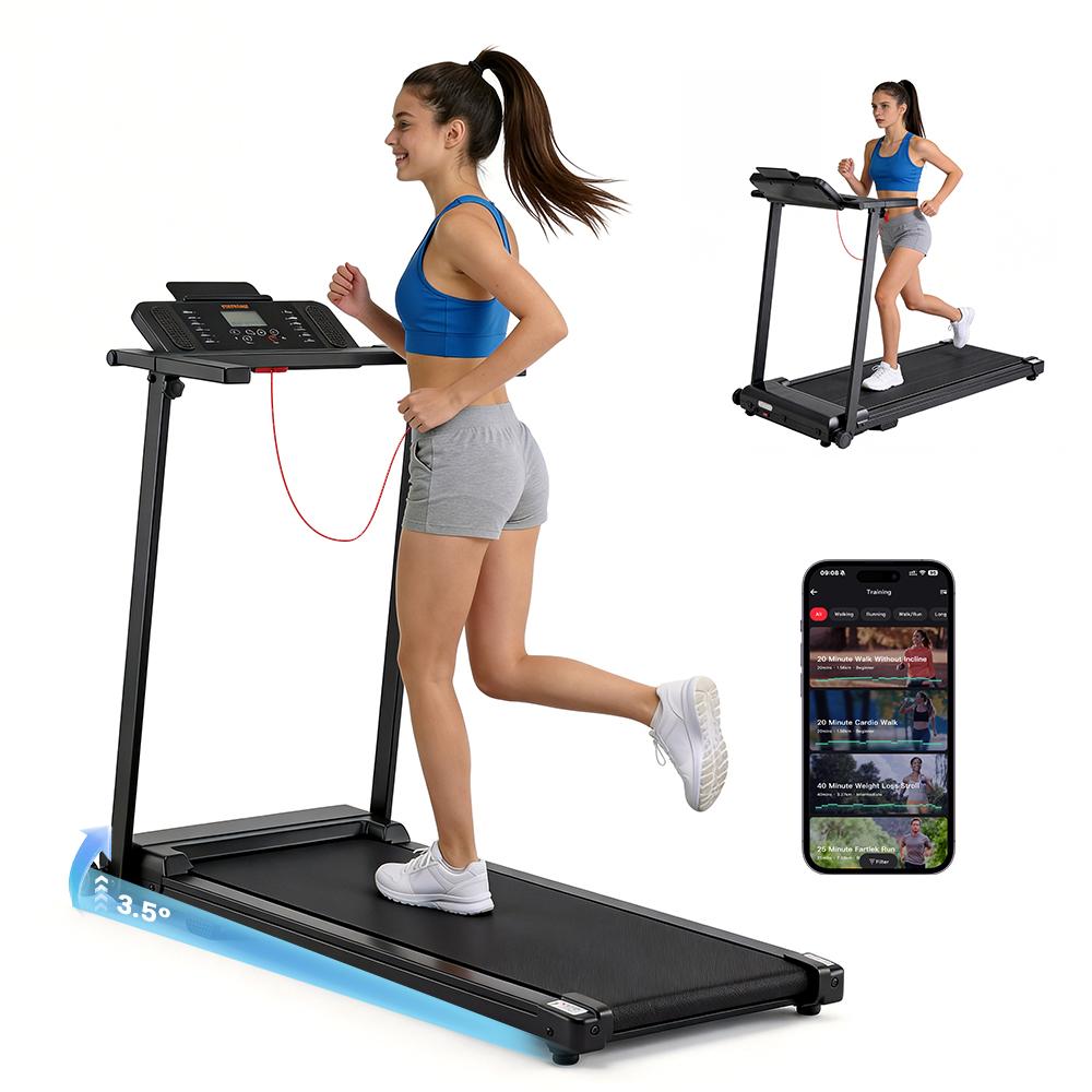 Formil X2NC Folding Treadmill with FitShow APP Manual Incline 1–12KM/H Running Machine LED Display Home Fitness Treadmill