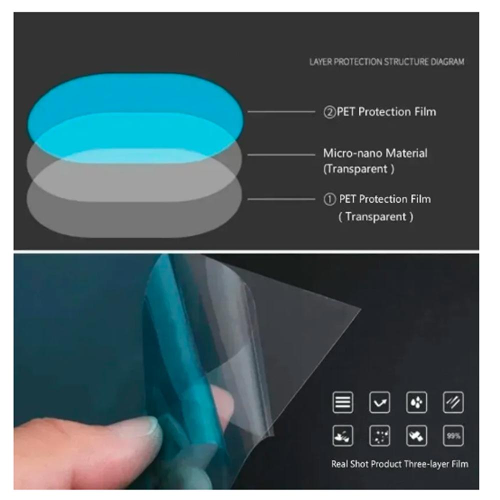 Car Rearview Mirror Film 2Pcs Side Window Rainproof Clear Film Anti Fog Window Mirror Protective Sticker