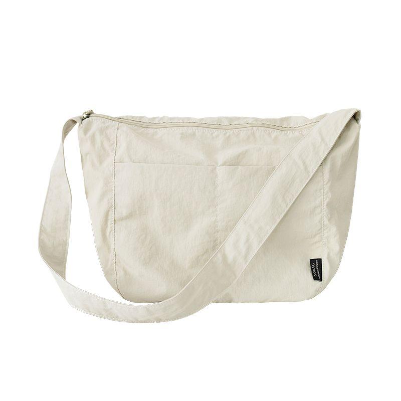 

Sobag Весна/Лето Японская мода Простая наплечная сумка Водонепроницаемая сумка из нейлоновой ткани Женская Вместительная Повседневная Сумка-пельмень для поездок на работу