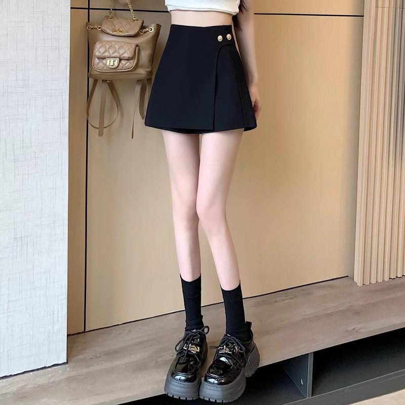 Spring 2026 Women's High-Waisted Wide-Leg A-Line Suit Shorts - Slimming & Versatile Casual Fashion