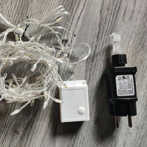 Lampki choinkowe LED 2,5m 252 szt. Białe ciepłe/zimne