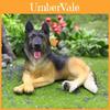 Decor Rășină Câine Ciobanesc German pentru Mașină cu Figurină Realistă de Animal pentru Cadou și Decor Acasă