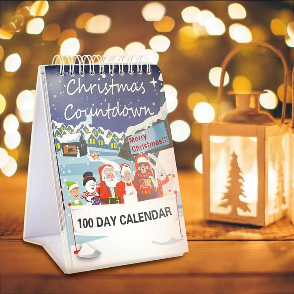 100-Tage-Countdown-Kalender für Weihnachten 2025, Veranstaltungsrequisiten, Wandkalender