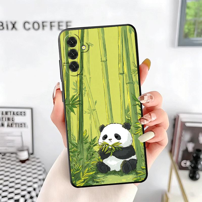 Cute Cartoon Panda Soft Phone Case for Samsung A17 A37 A57 A16 A26 A36 A56 A15 A25 A35 A55 A14 A24 A34 A54 A13 A23 A33 A53 A52 A