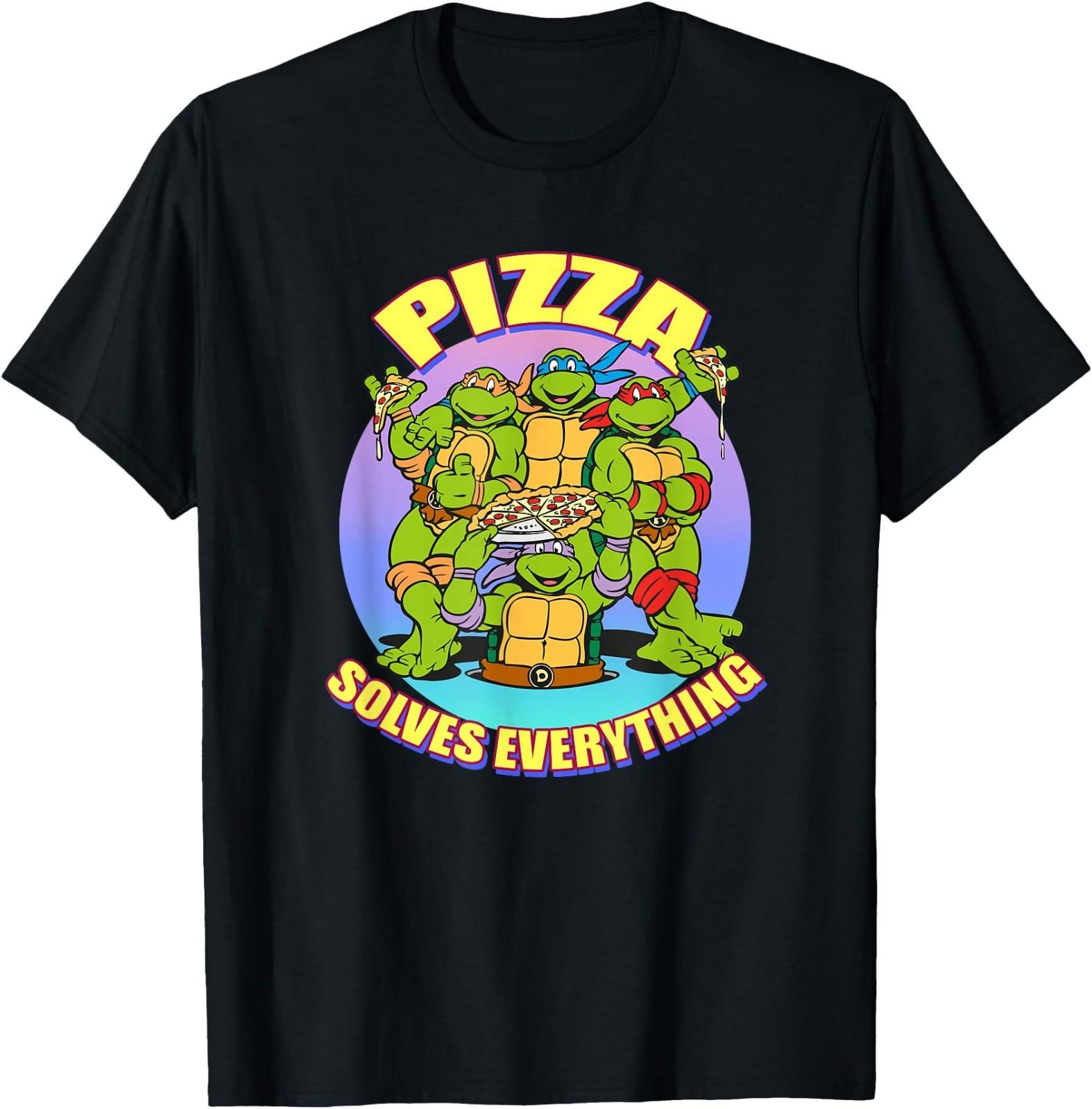 TMNT - Pizza Solves Everything T-Shirt 3XL
