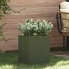Garden Planter Olive Green 32 X 32 X 40 Cm