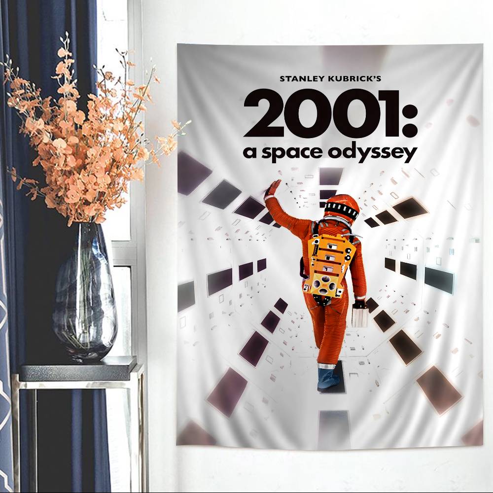 2001 A Space Odyssey Movie Cartoon Tapestry Wall Hanging Decoration Household Home Decor