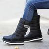 Hochwertige neue Herrenstiefel -40° Warm Mittelhohe Schneestiefel Winter Herrenschuhe Verdickte Plüsch-Plateauschuhe Rutschfeste Stiefel Damen Schuhe