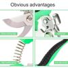 Garden Pruning Shears Stainless Steel Gardening Shears Tree Branch Cutter Snips Sharp Scissors for Cutting Flower Hedge Stem