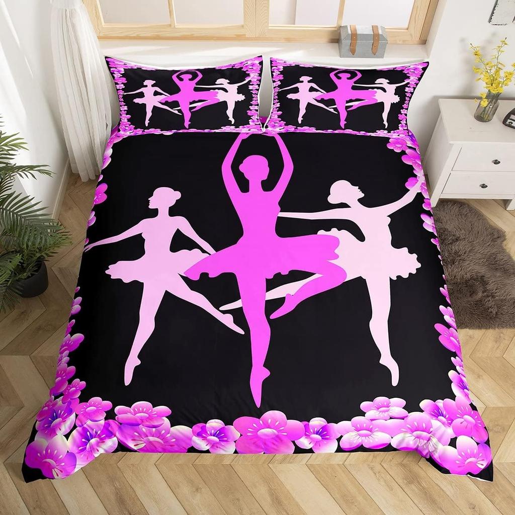 Comforter Paris Eiffel Tower Twin Kingballet Dancer Swan Cartoon Bedding Setgirls Boys Gift Floral Romantic Comforter