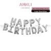 Beautiful Birthday Balloon Set: Happy Birthday Letter Aluminum Foil Decorations
