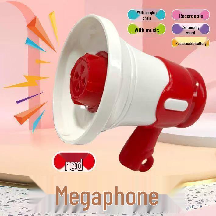 Mini Horn Megaphone Keychain Toy - Handheld Speaker for Kids