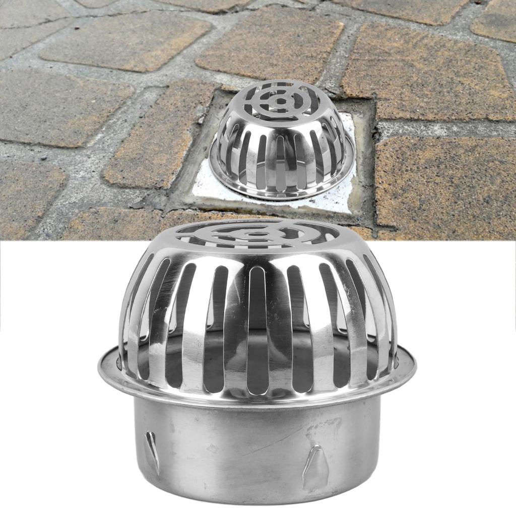 Stainless Steel Roof Floor Drain Anti Blocking Floor Drain for 110mm Balcony Pipe