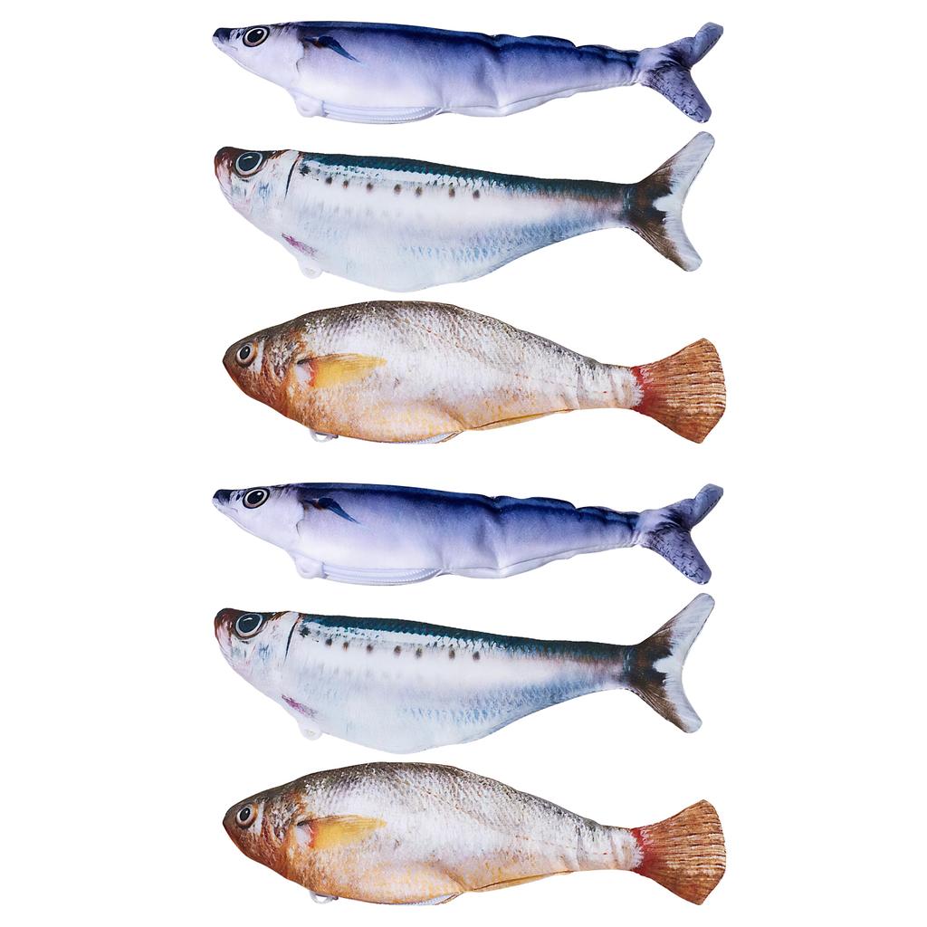 Simulation Fish Catnip Toy Anti-Bite Interactive Cat Exercise Toys Active Moving Pet Plush Toy for All Breeds Cat Kicker