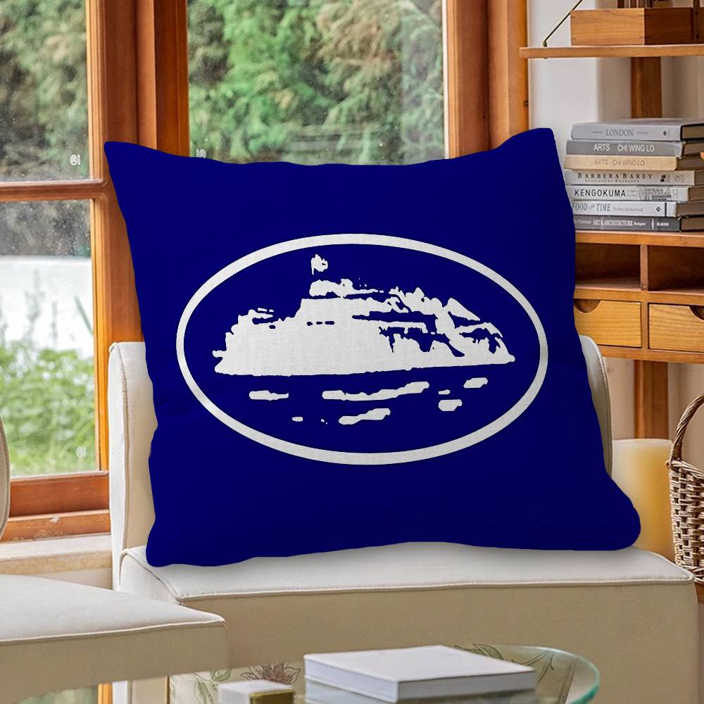 Devil's Island English C-Corteiz Office Cushion Pillowcase Car Cushion Cover45X45CM Lumbar Pillowcase Sofa Pillowcover