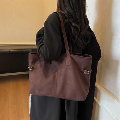 Large-capacity Tote Bag, Single-shoulder Bag, Casual Commuting Handbag, Simple and Fashionable Commuting Underarm Bag