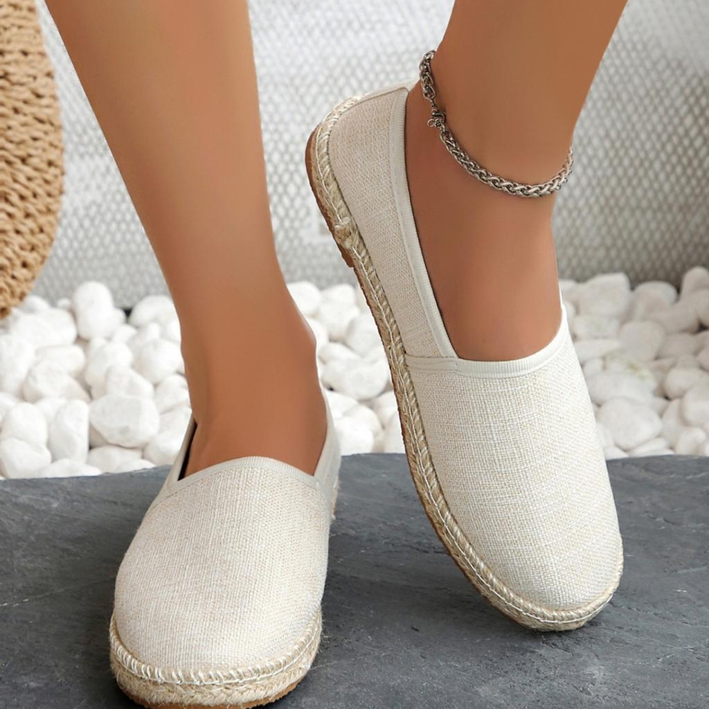 Sneakers Autumn and Summer New Large Size Flat Women's Shoes Simple and Comfortable Casual Hemp Rope Bottom Fisherman Shoes