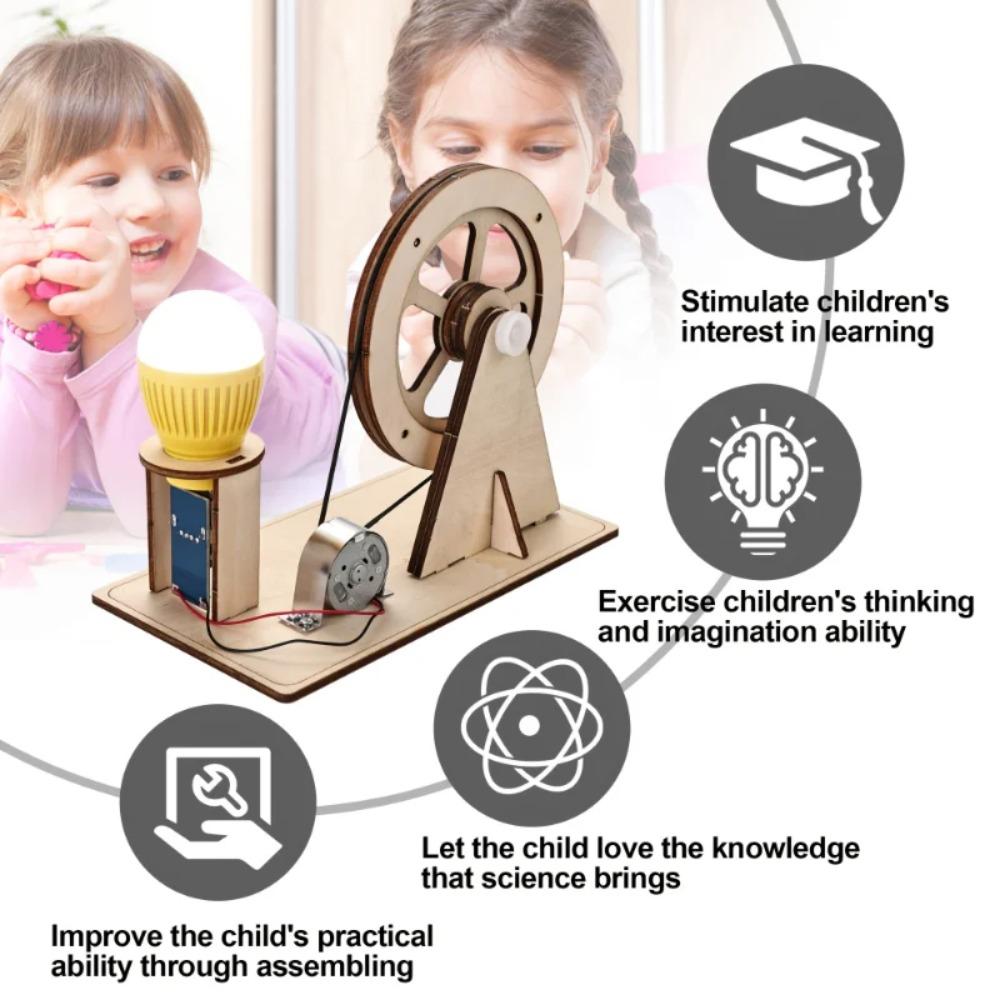 Іграшки STEM для хлопчиків дівчаток Наукові набори Генератор з ручним приводом Різдвяні Подарунки на День народження для підлітків Подарунок Набір для самостійного конструювання