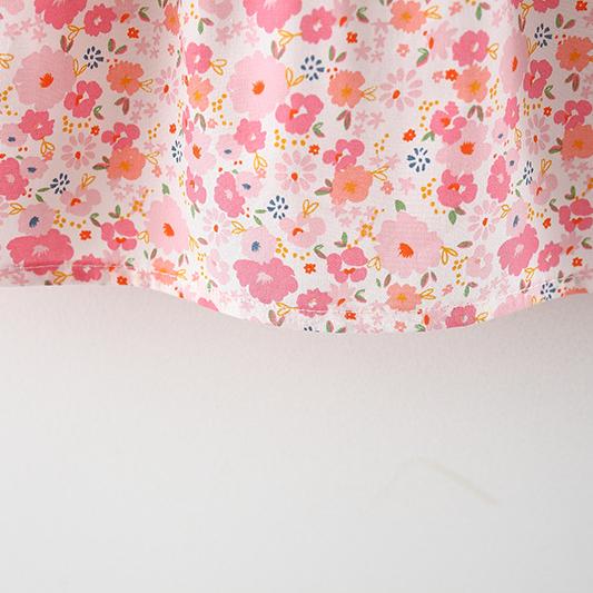 Children's Dress Summer New Product Baby Girl Small Floral Short Sleeve Dress Princess Skirt