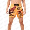 Mens Quick-Dry Muay Thai Shorts With Print Design Boxing Martial Arts Training Competition