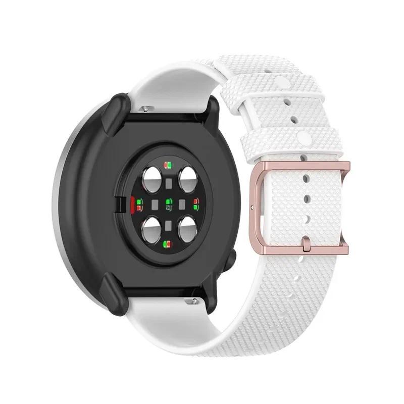 For Samsung Galaxy Watch 3/46mm/42mm/Active 2/Gear S3 Frontier Silicone Bracelet Huawei Watch GT/2/2E/Pro Strap