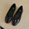 Spot~ French single shoes women's flat spring new beautiful skirt evening shoes bow ballet shoes