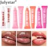 Julystar 8 Colors Long-lasting Moisturizing Color Plumping Lip Glaze Watery Transparent Mirror Hose Lip Oil
