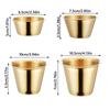 304 Stainless Steel Seasoning Dish Mustard/Salad/Tomato Fries Ketchup Sauce Cup Multifunctional Silver Gold Condiment Container