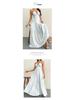 European & American Deep V Spaghetti Strap Backless Dress - Wedding, Party & Vacation Style