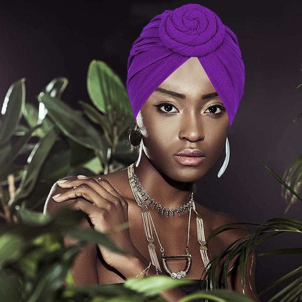 Elastic Twist Knot Turban Hat Wrap Style Islamic Headband Fashion Cancer Chemo Hat  Women Headwear