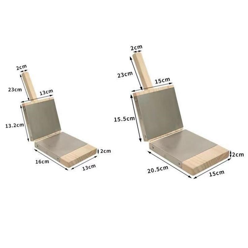 Wooden Press for Dumpling Dough Handmade Tortilla Presser Baking Pastry Mold for Kitchen Cooking and Baking Needs