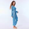 New Spring Long-cut Skirt Hollow Beach Skirt Vacation Style Casual Sexy Hooded Shirt Dress