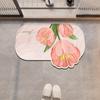 Irregular Diotomite Bathroom Mat Absorbent Shower Foot Mats Quick Dry Non-Slip Bath Carpet Toilet Rugs Doormat Washable