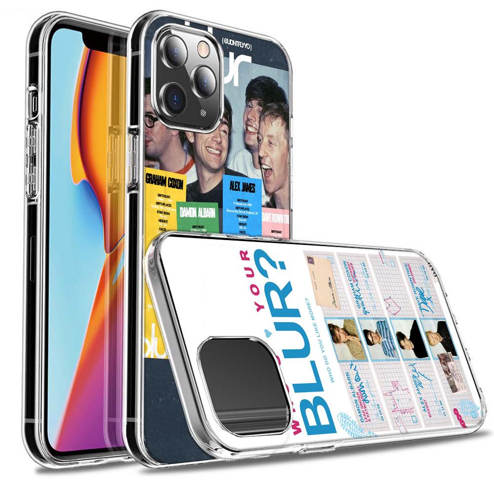 Blur Band Phone Case For Iphone 16E 15 Pro 14 Plus 17E 16 17 Pro Max Air 11 12 13 Mini Shockproof Capa Cute Cover TPU Clear