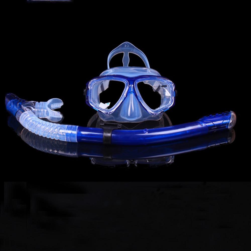 Tempered Glass Diving Goggles Full Dry Snorkeling Set